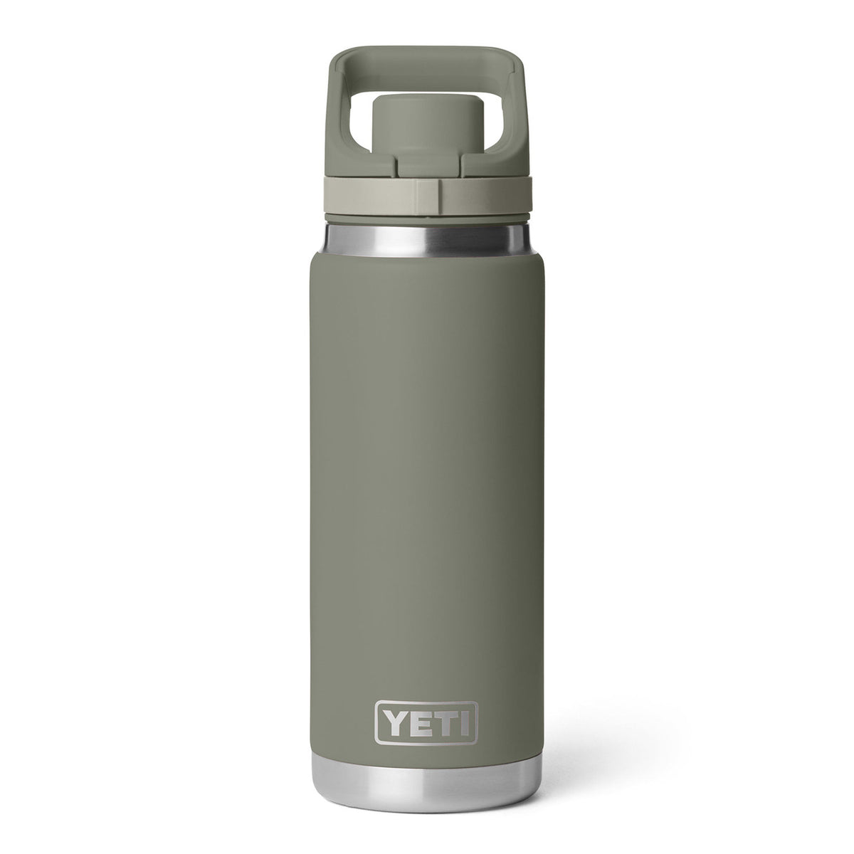 Image of the Yeti Rambler 26 oz. Water Bottle with Flip Chug Cap in Pampa Green