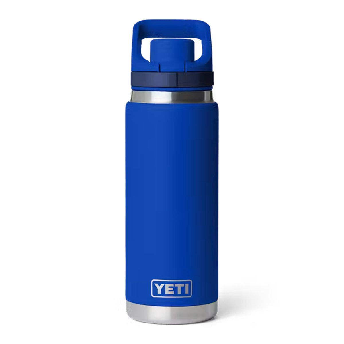 Image of the Yeti Rambler 26 oz. Water Bottle with Flip Chug Cap in Royal Blue