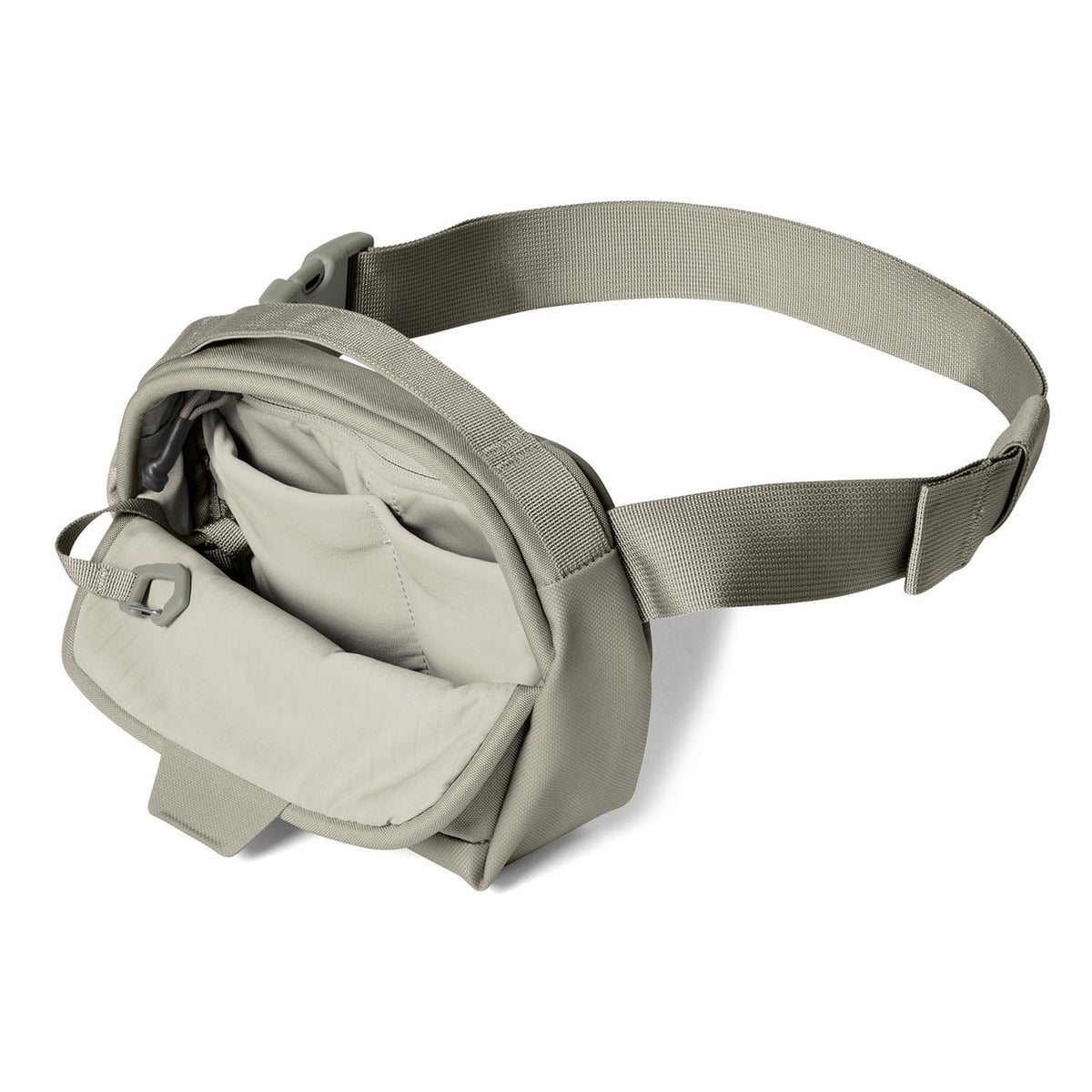 Opened with Strap Image of the Yeti 1L Ranchero Crossbody Bag.