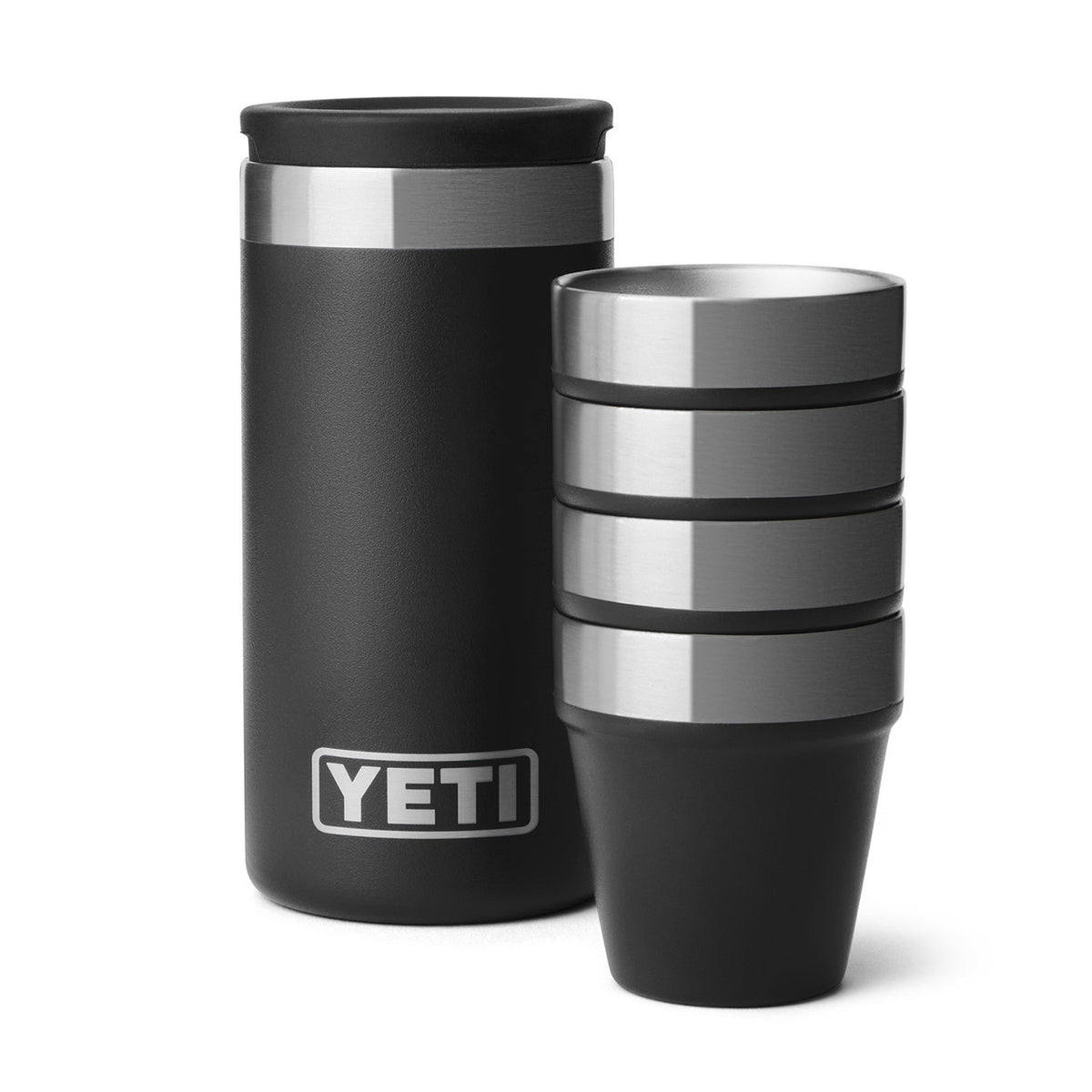 Yeti Shot Glasses and Carrying Case Image in Black