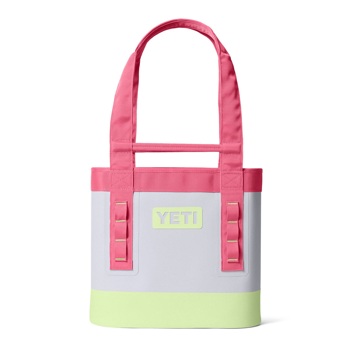 Yeti Camino 20 Carryall Tote Bag Image in Mist/Pink/Grasshopper