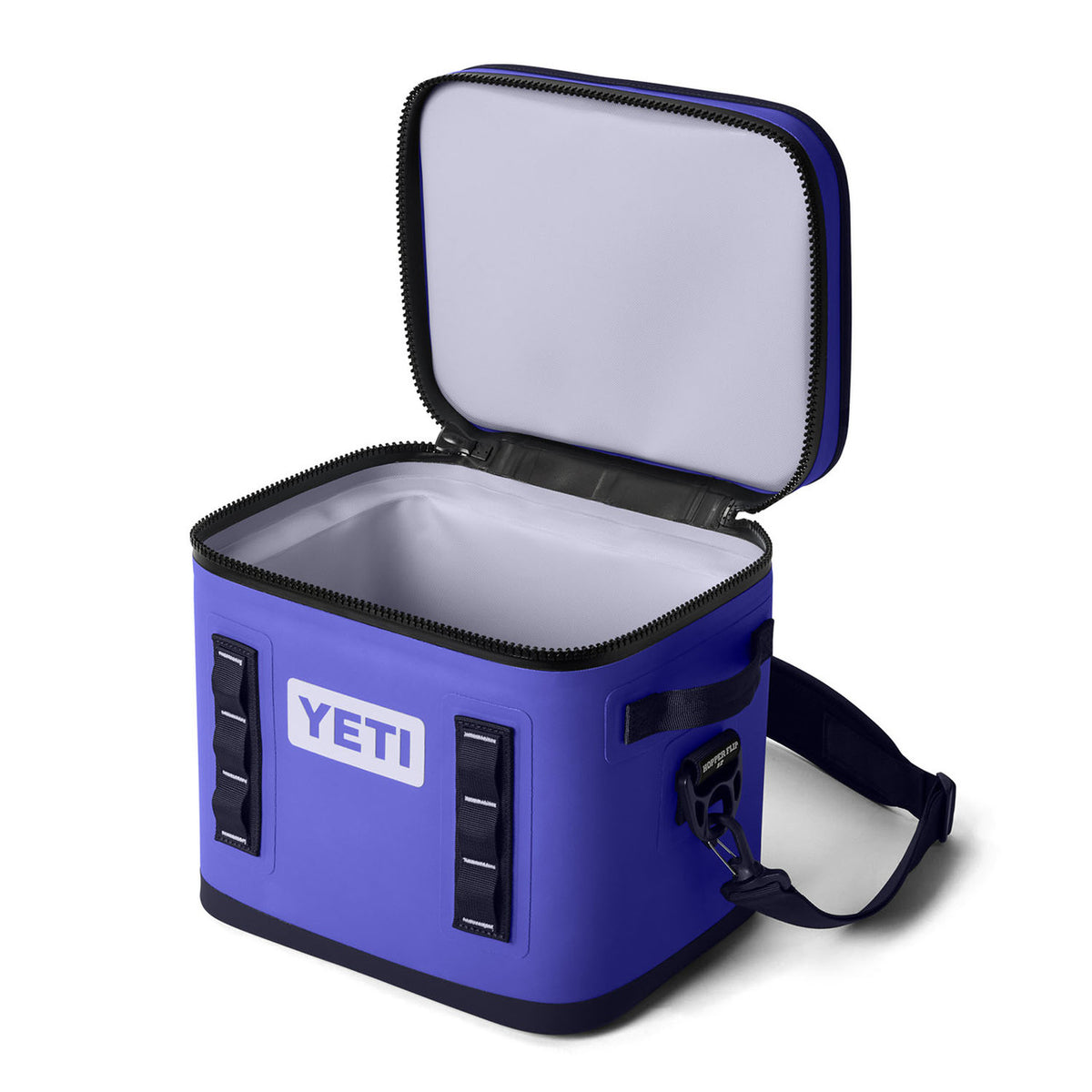 Yeti Hopper Flip 12 Soft Cooler Open Lid Image.