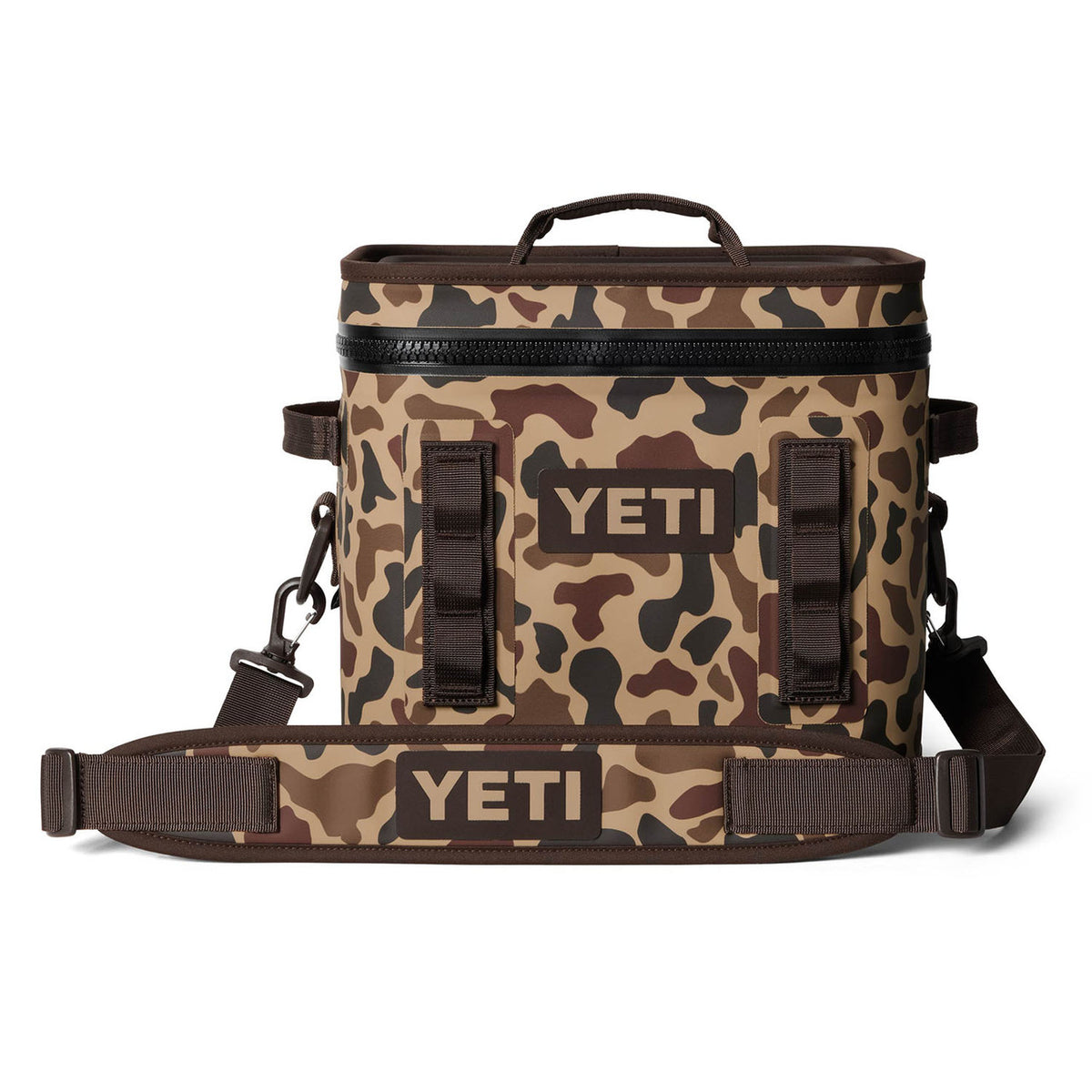 Yeti Hopper Flip 12 Soft Cooler Image in Wetlands Camo