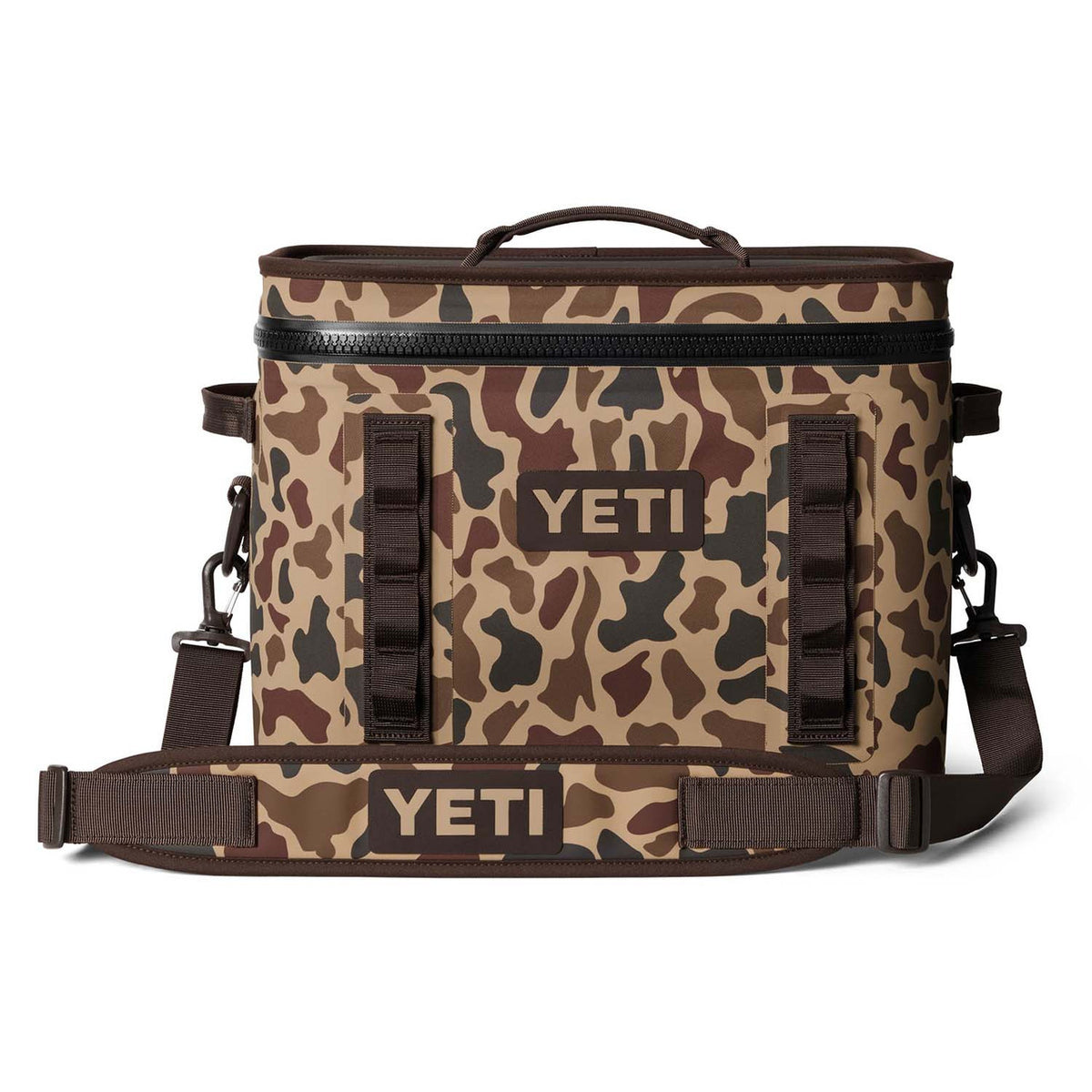 Yeti Hopper Flip 18 Soft Cooler Image in Wetlands Camo