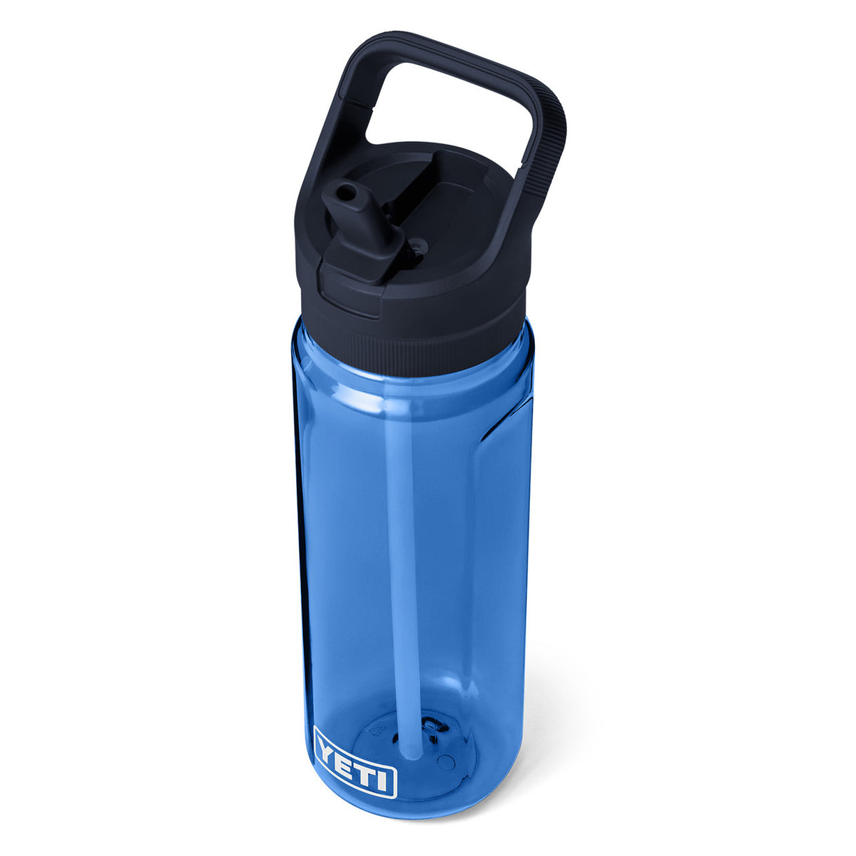 Top Open Image of the Yeti Yonder 750ml/25 oz. Water Bottle with Color-Matched Yonder Straw Cap.