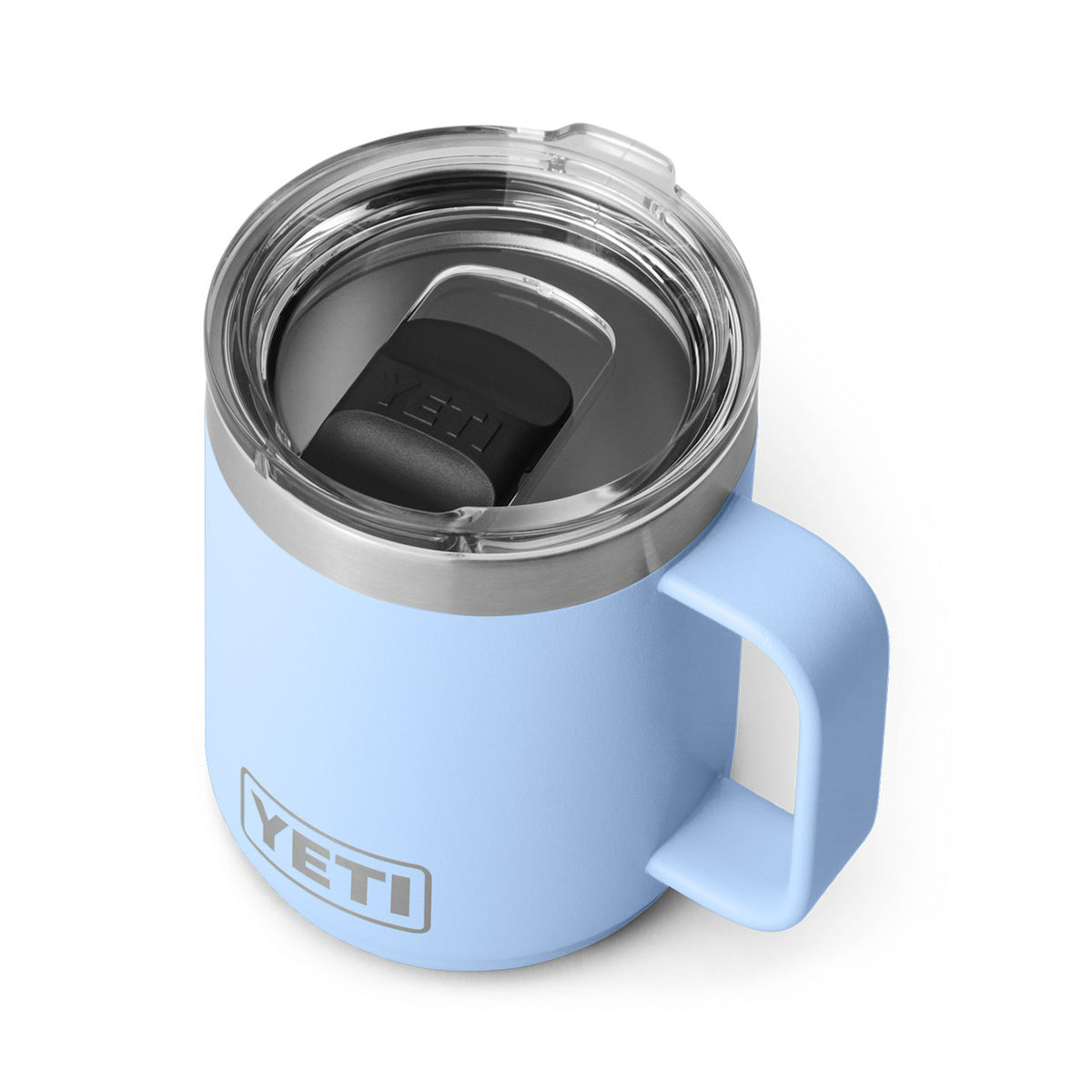 Yeti Rambler 10 oz. Stackable Mug Top Image in Big Sky Blue