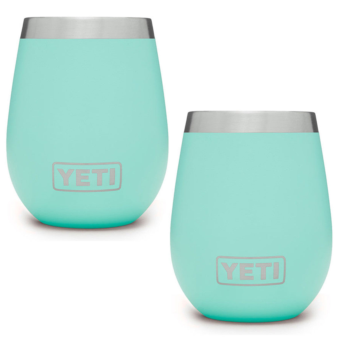 Yeti Rambler 10 oz. Wine Tumbler 2 Pack Image in Seafoam