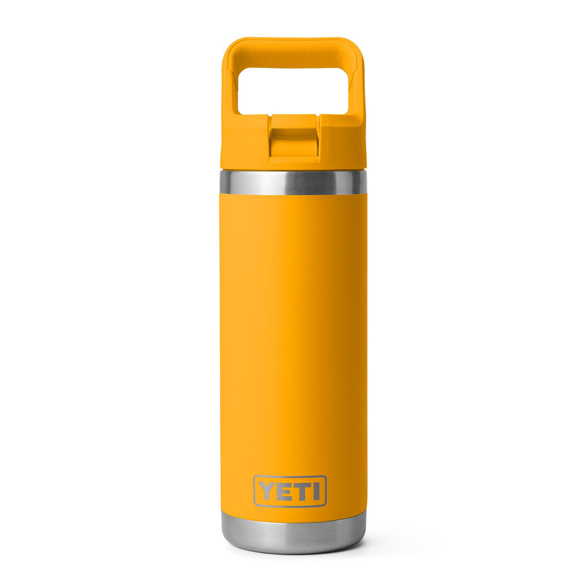 Rambler 18 oz. Water Bottle with Color-Matched Straw Cap Image in Beekeeper