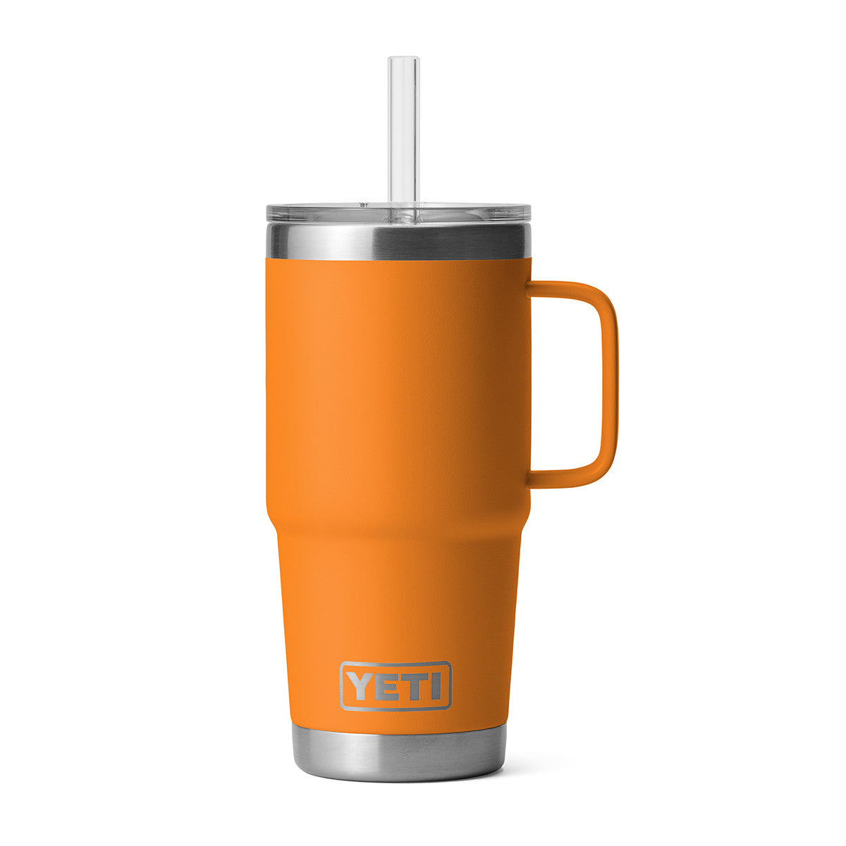 Yeti Rambler 25 oz. Mug with Straw Lid Image in King Crab Orange