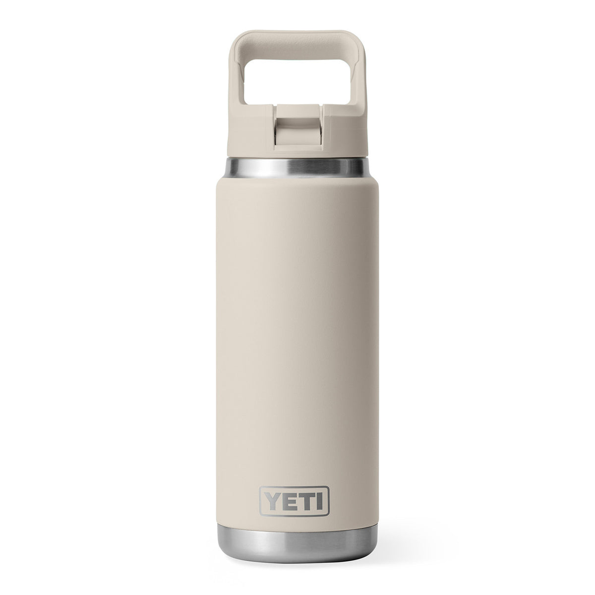 Yeti Rambler 26 oz. Water Bottle with Straw Cap Image in Cape Taupe