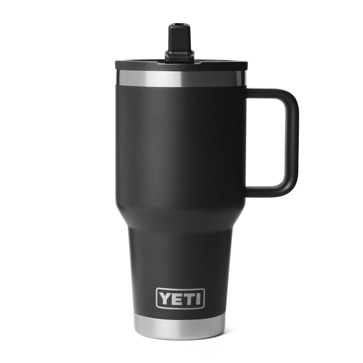 Image of the Yeti Rambler 30 oz. Travel Straw Mug with Color-Matched Straw Lid in Black