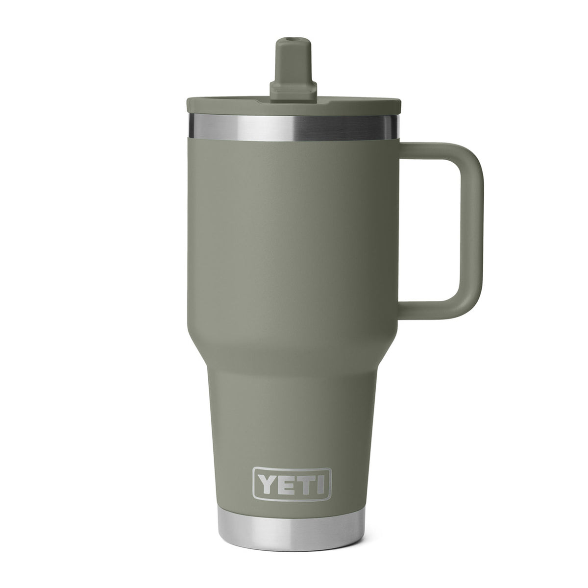 Image of the Yeti Rambler 30 oz. Travel Straw Mug with Color-Matched Straw Lid in Pampa Green