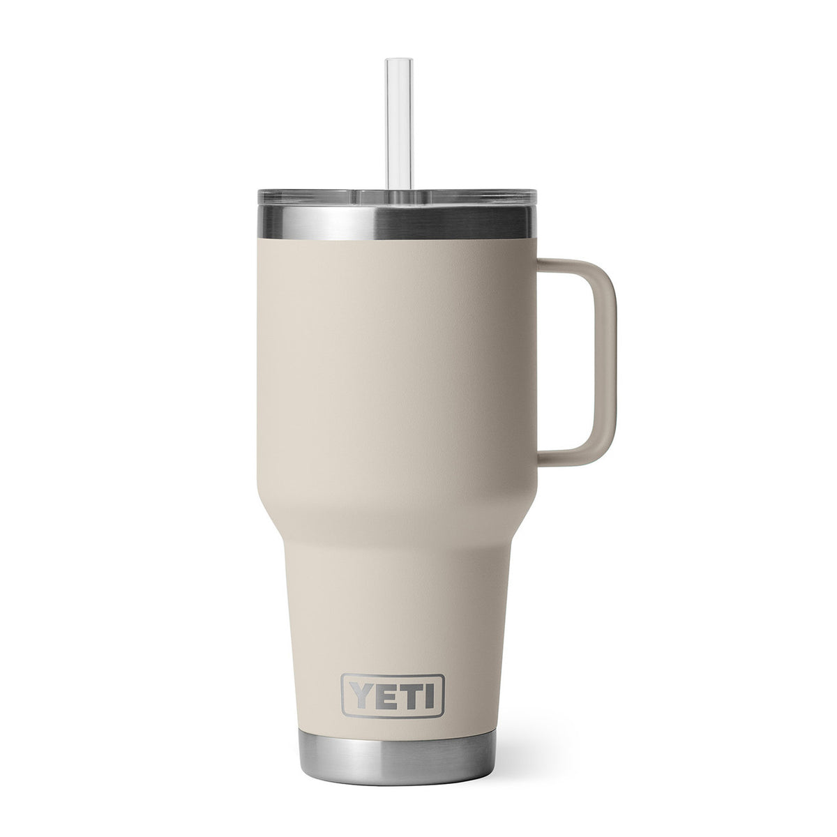 Yeti Rambler 35 oz. Mug with Straw Lid Image in Cape Taupe