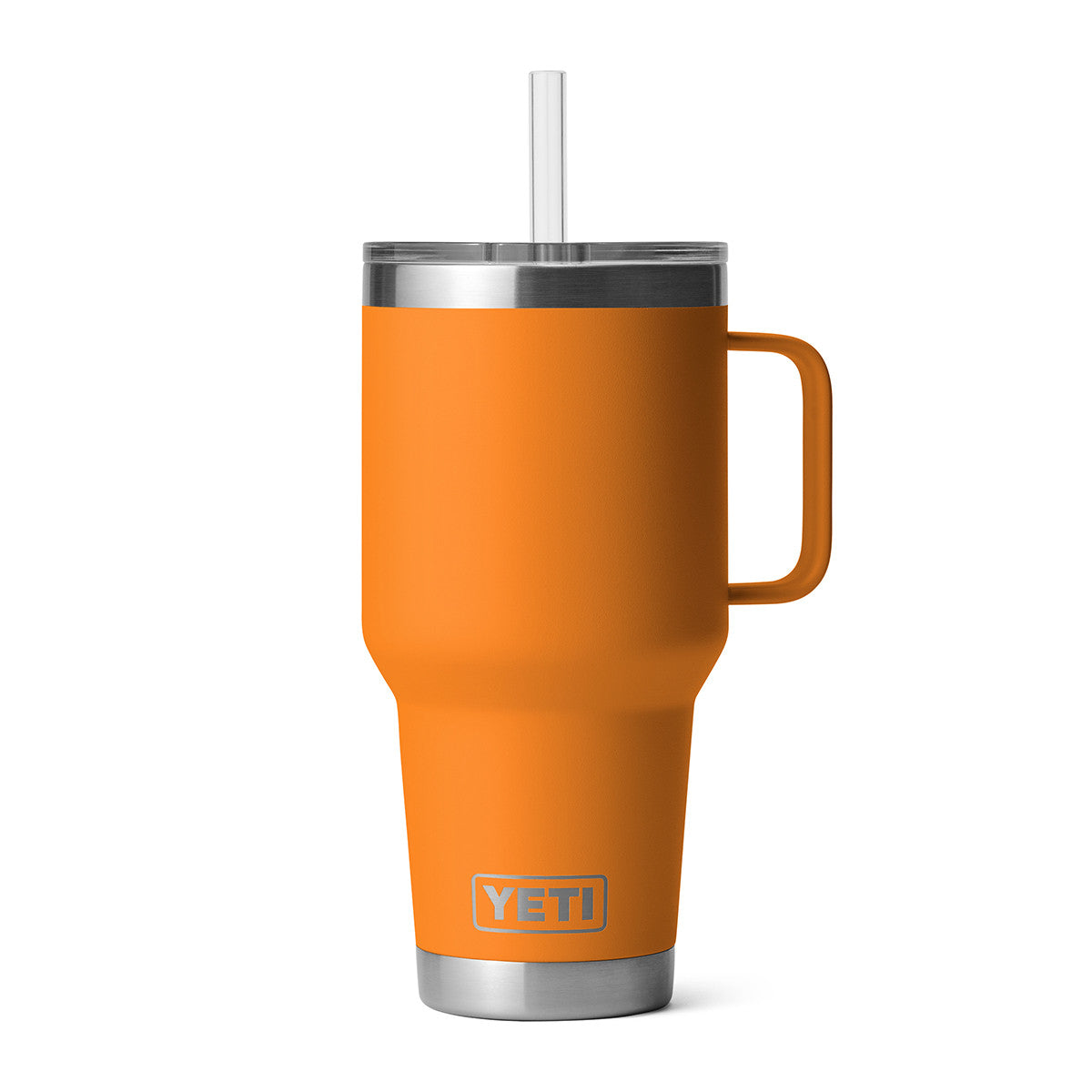 Yeti Rambler 35 oz. Mug with Straw Lid Image in King Crab Orange