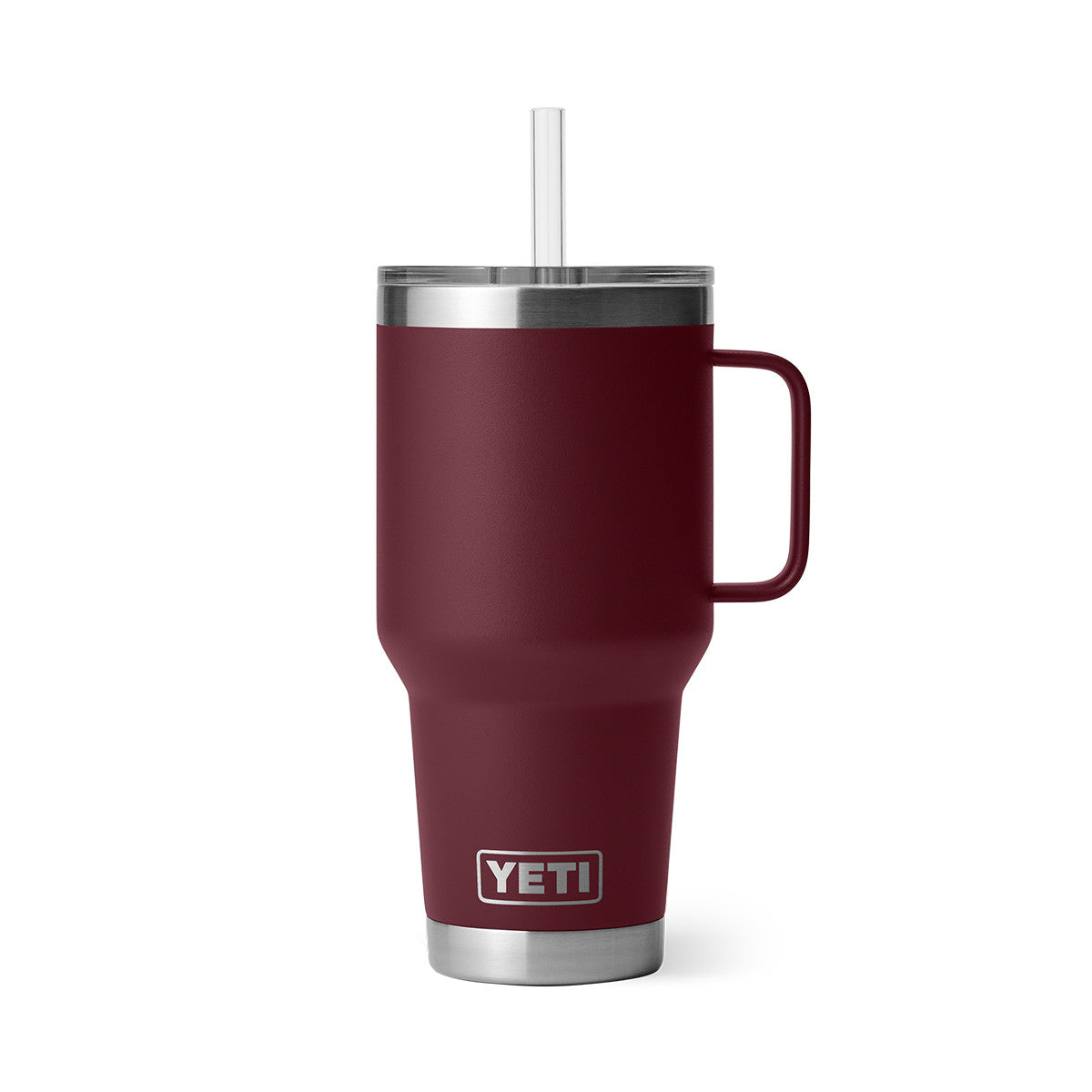 Yeti Rambler 35 oz. Mug with Straw Lid Image in Wild Vine Red