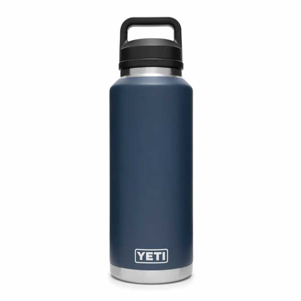 Yeti Rambler 46 oz. Water Bottle With Chug Cap Image in Navy
