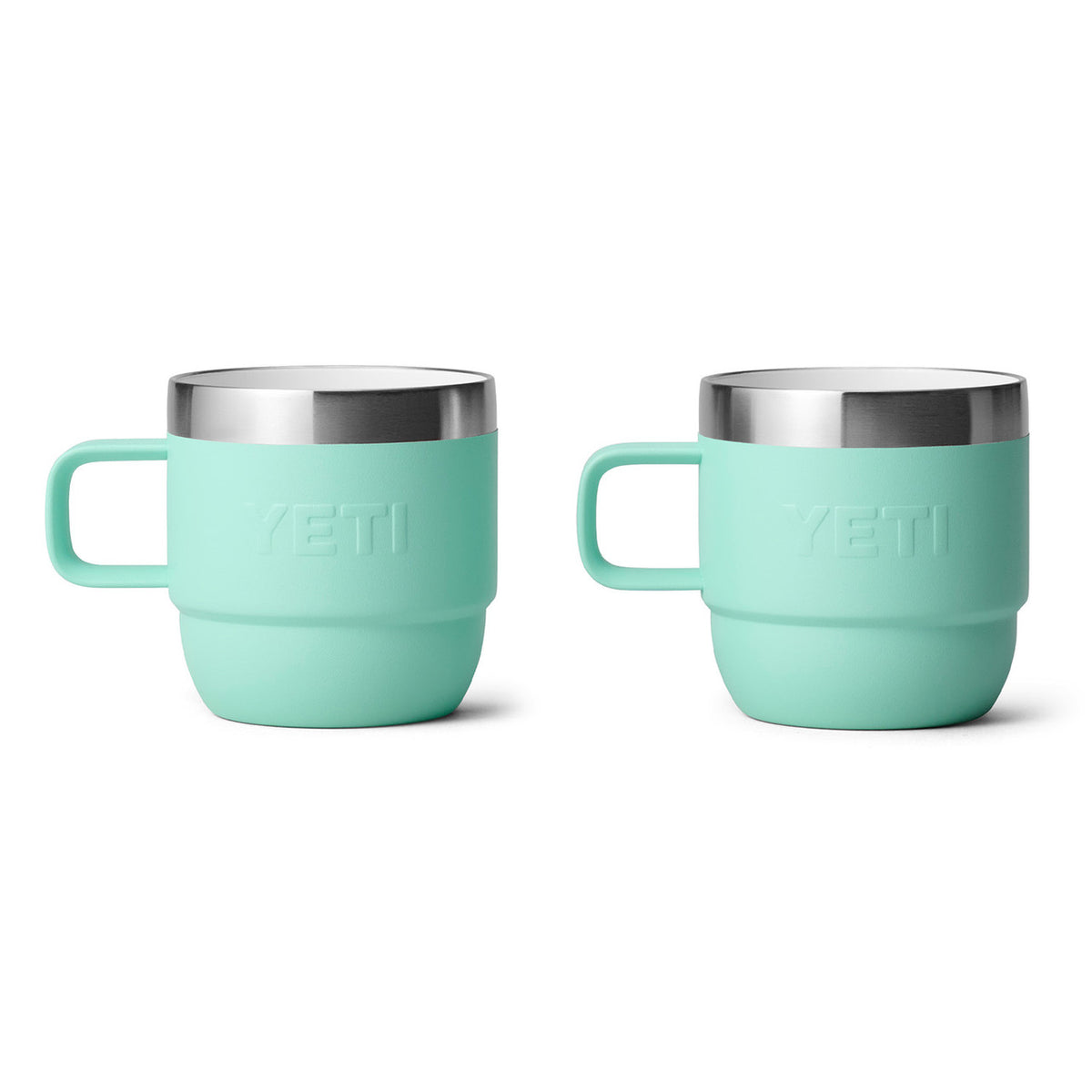 Yeti Rambler 6 oz. Stackable Mugs with Durasip Ceramic Lining, 2 Pack Back Image.