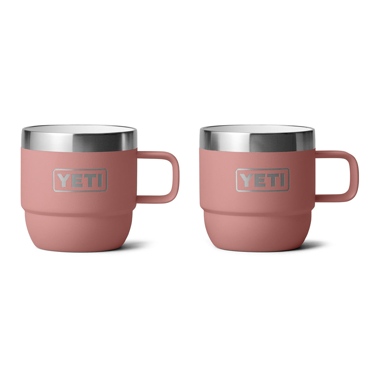 Yeti Rambler 6 oz. Stackable Mugs 2 Pack Image in Sandstone Pink