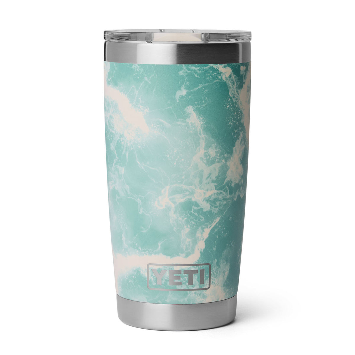 Yeti Rambler 20 oz. Tumbler with MagSlider Lid Image in Seafoam Pattern