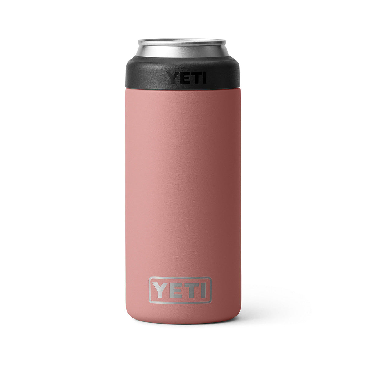 Yeti Rambler 12 oz. Colster Slim Can Cooler Image in Sandstone Pink