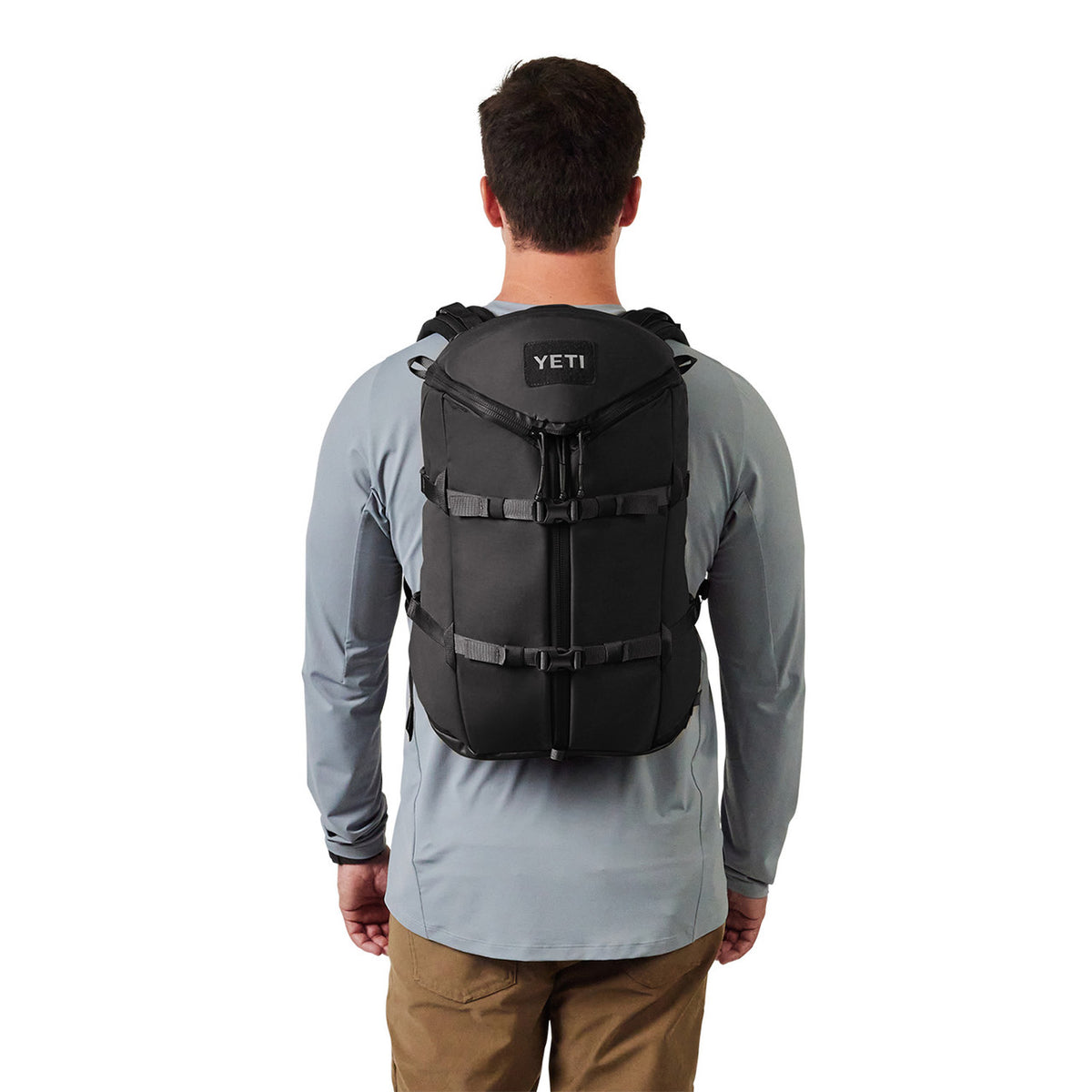 Yeti Rancher Backpack Black Back Model Image in 22L