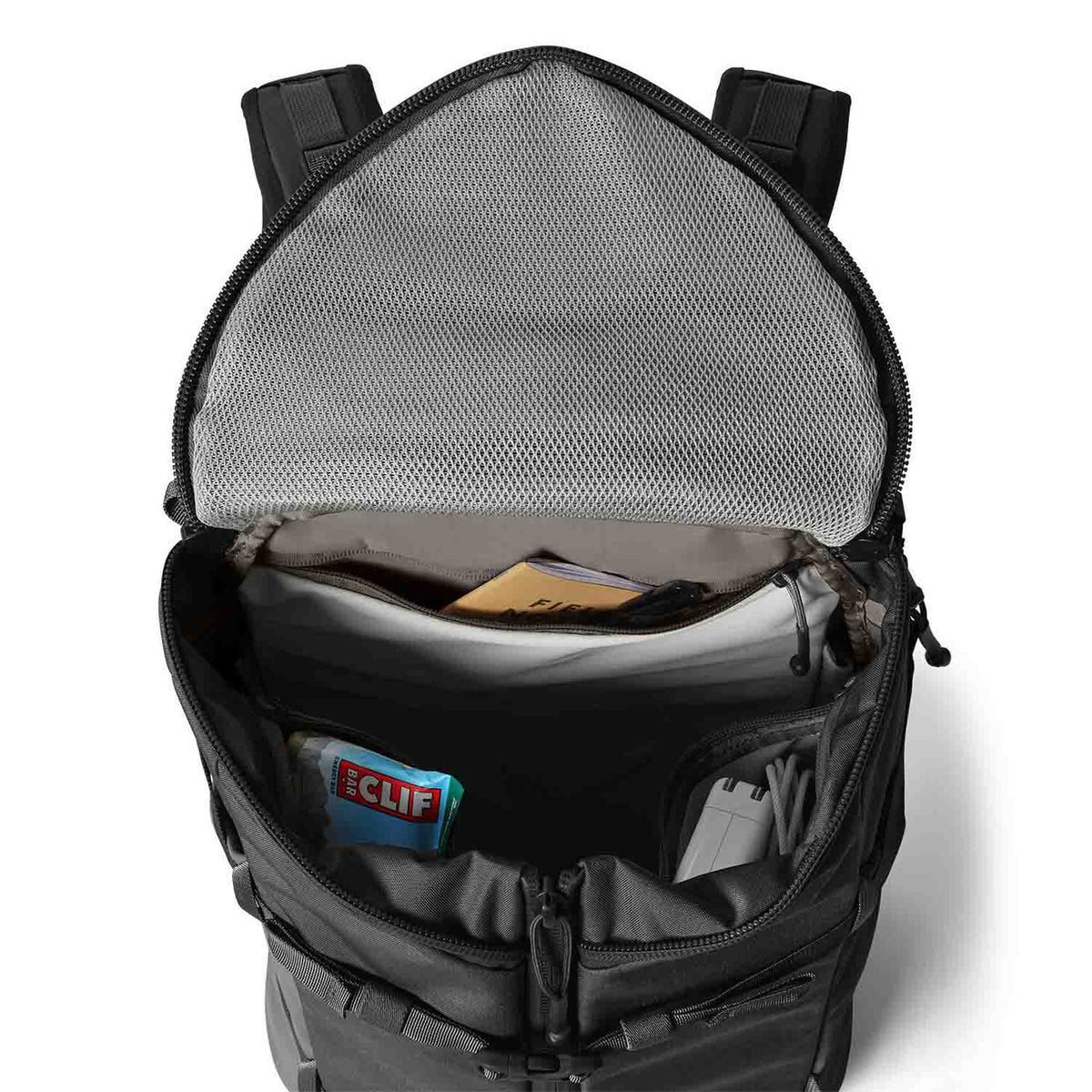 Yeti Rancher Backpack Black Top Open Image in 27L