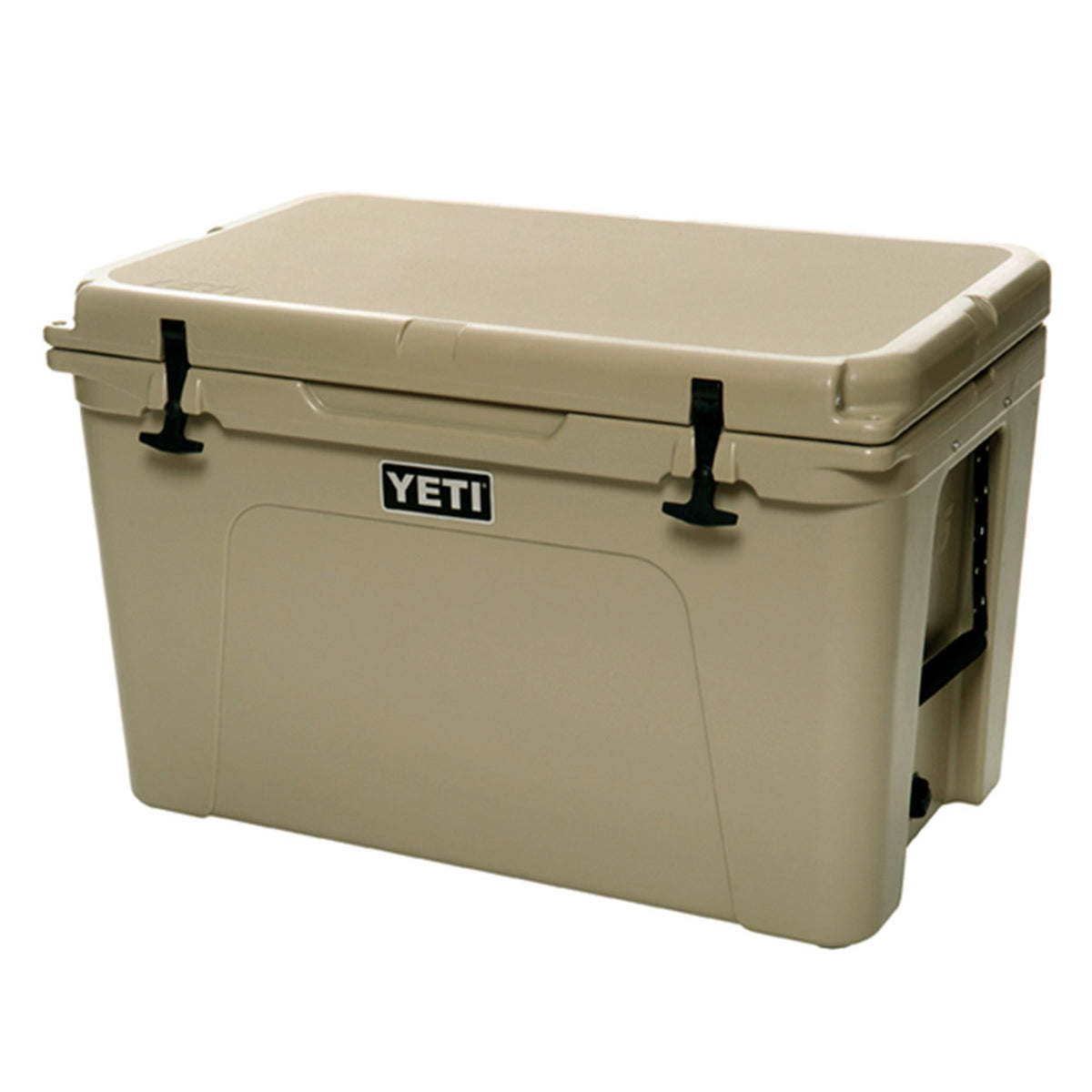 YETI Tundra 105 Hard-Sided Cooler Angled Image in Tan