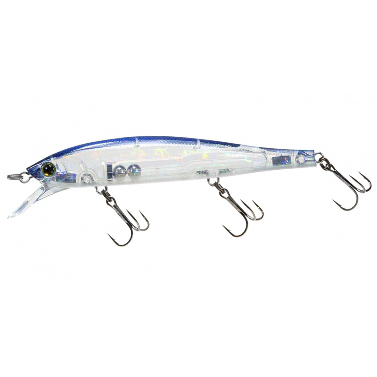 Image of the Yo-Zuri Hardcore Minnow Flat 110 in Ghost Pro Blue
