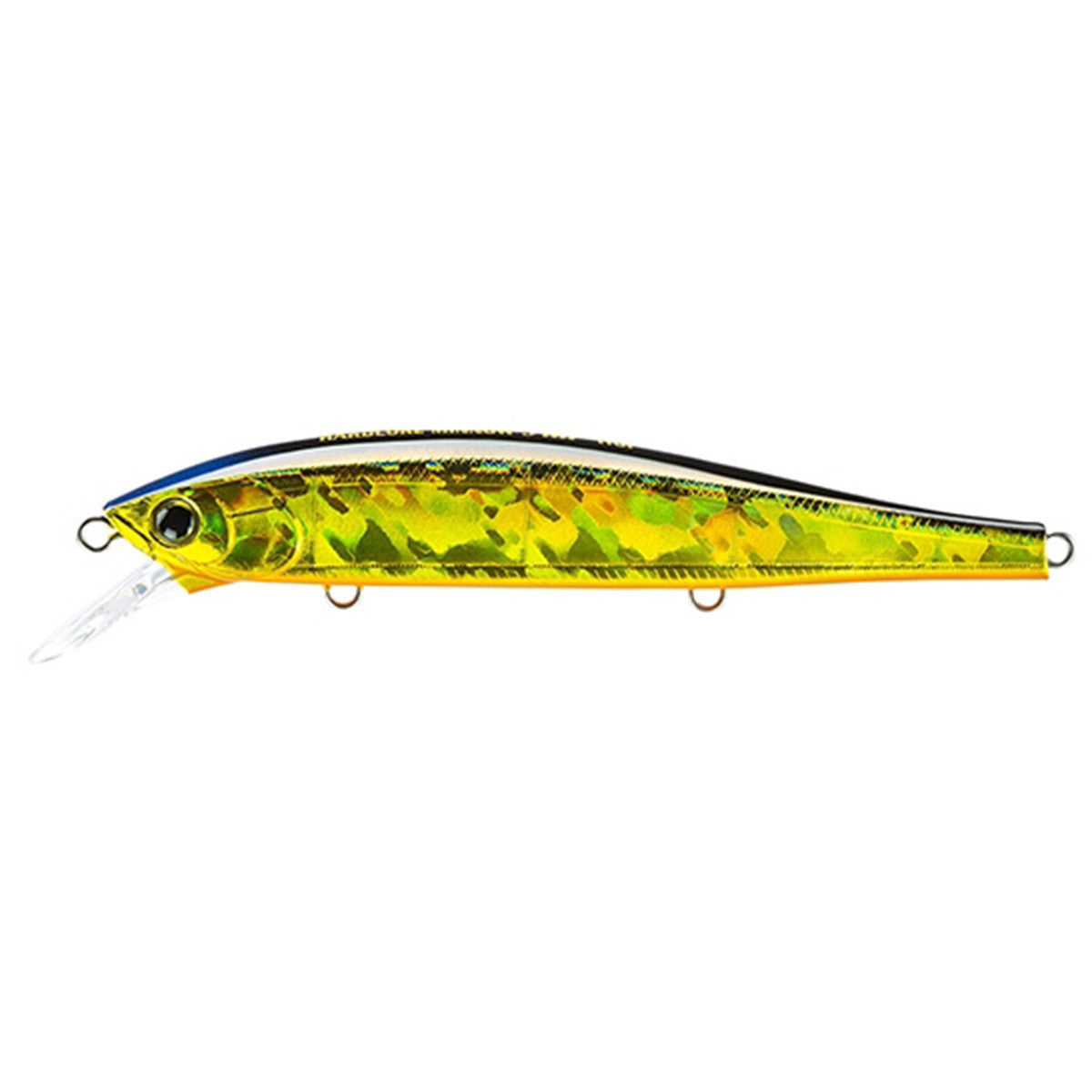 Image of the Yo-Zuri Hardcore Minnow Flat 110 in Golden Shiner