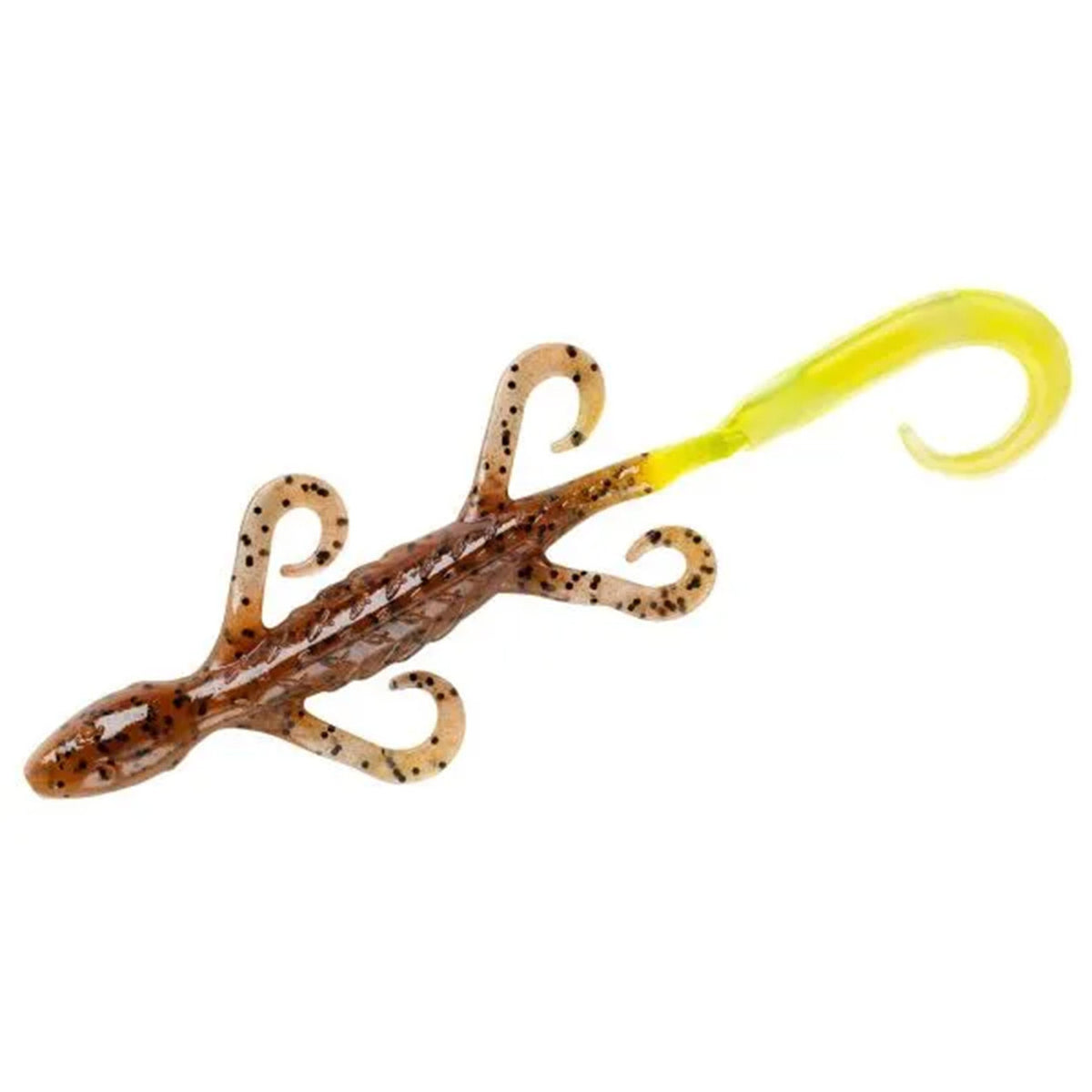YUM Lizard 6" - Carolina Pumpkin/Chartreuse, 10 Pack