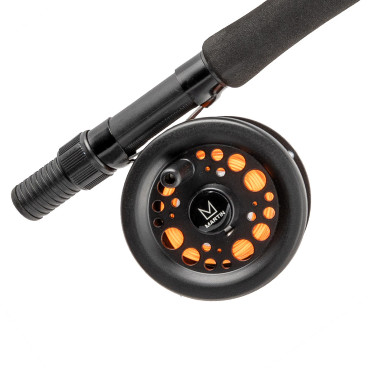 Zebco Martin Complete Fly Combo Kit zoomed in reel image