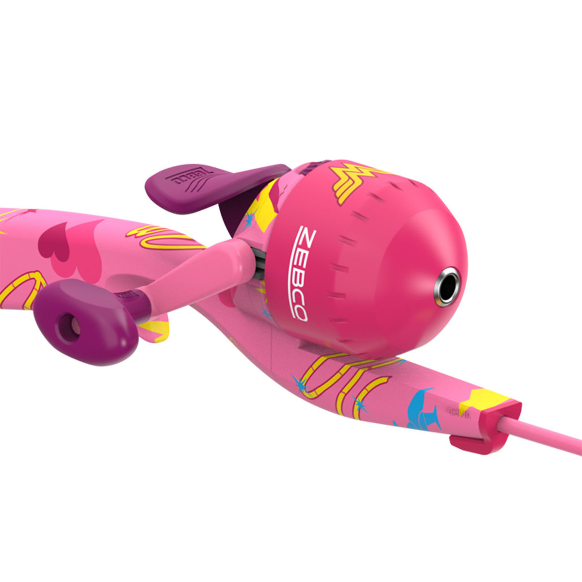 Zebco Wonder Woman Floating Spincast Fishing Combo Reel Image