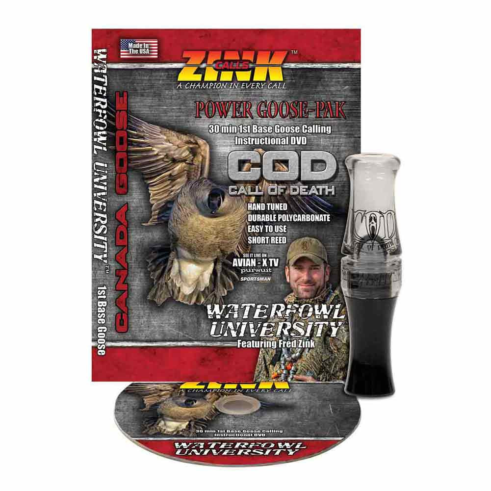 Gunsmoke Polycarbonate Call of Death (COD) Goose Call with DVD