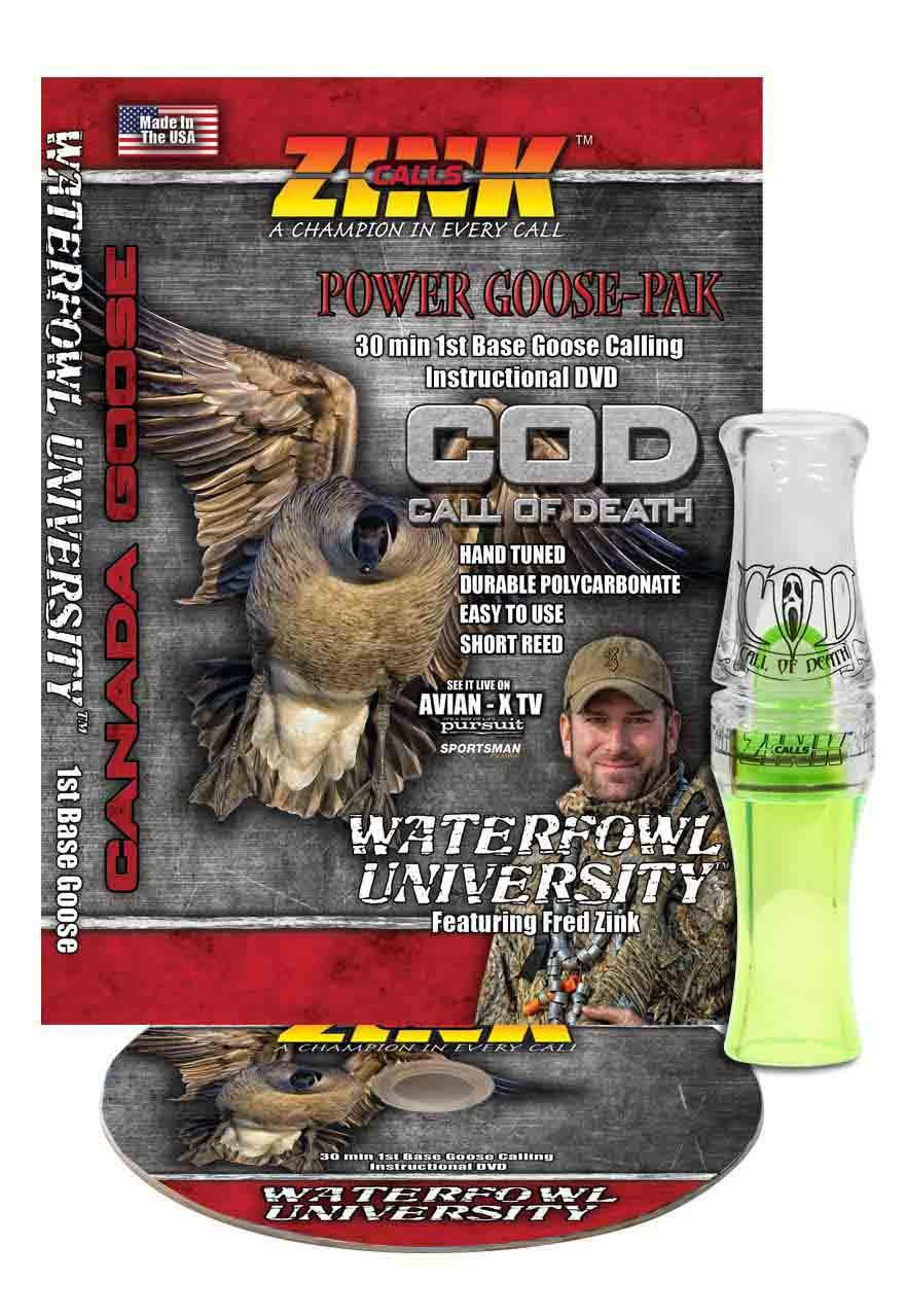 Lemon Drop Polycarbonate Call of Death (COD) Goose Call with DVD